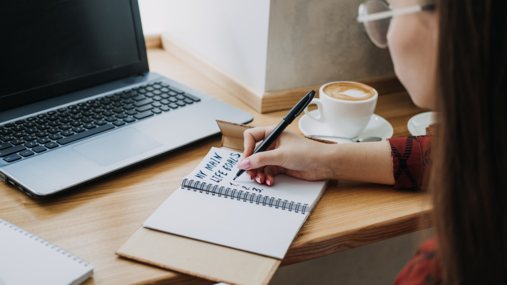Journal and Pen for Self-Reflection on Life Purpose